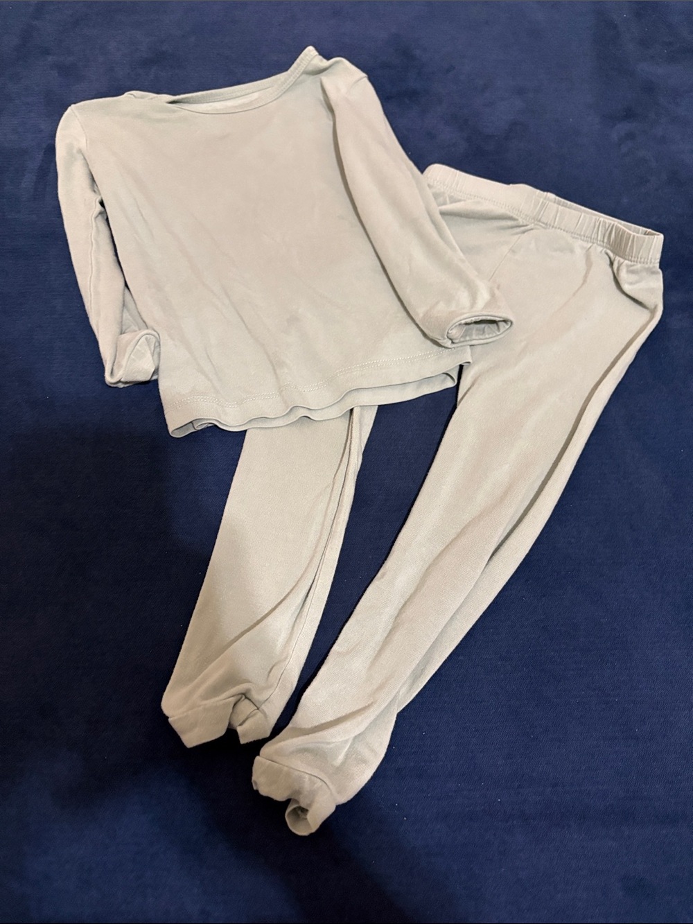 Kyte BABY Light Gray Two-Piece Pajama Set